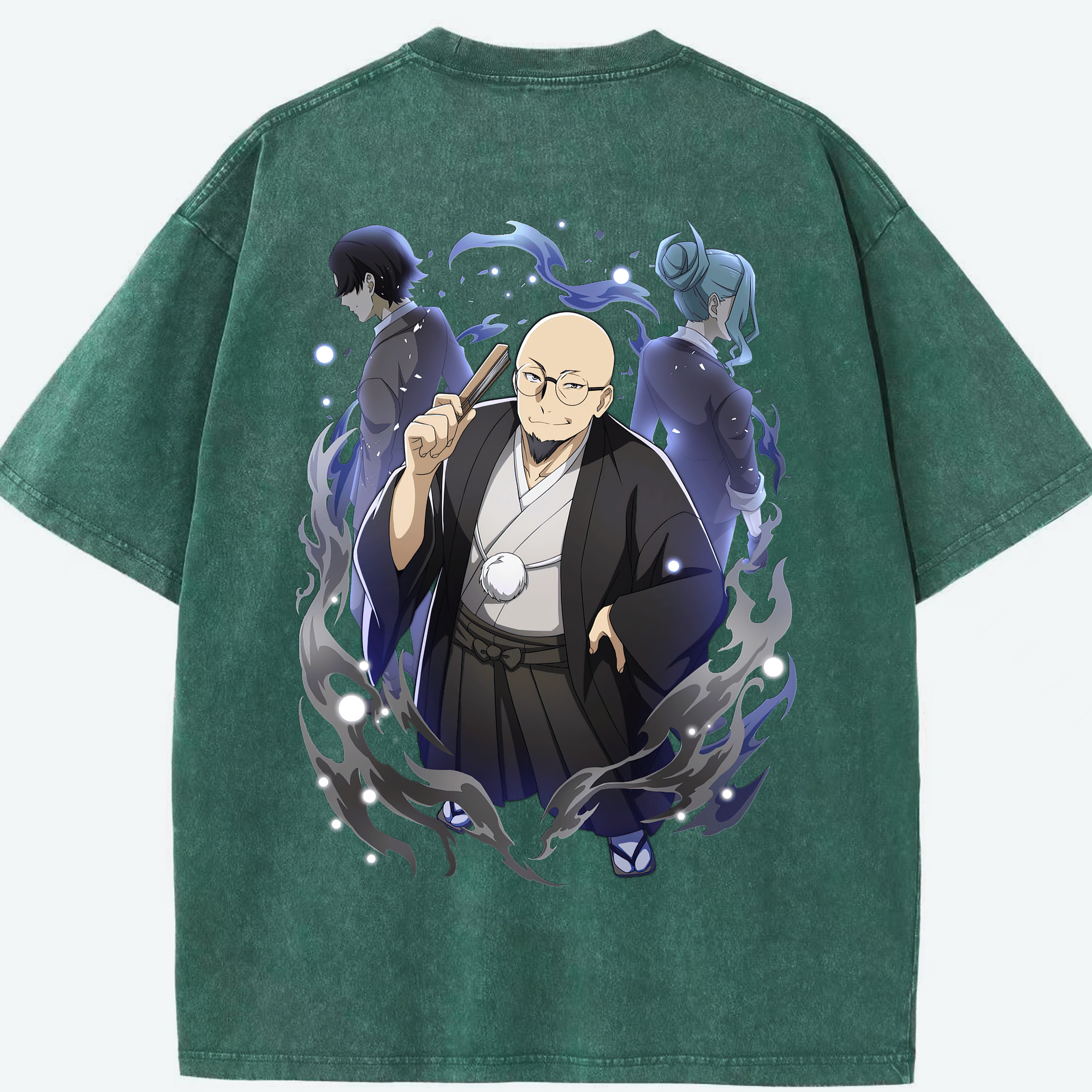 （画像用） 文豪ストレイドッグス Bungo Stray Dogs 綿100% ヴィンテージ風 半袖Tシャツ（背面プリント）